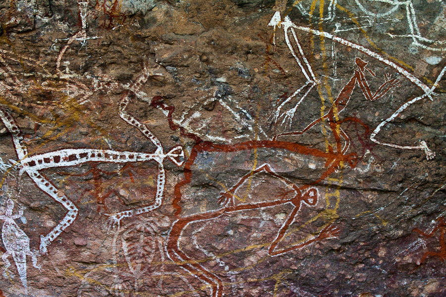 petroglyphs in kakadu park australia