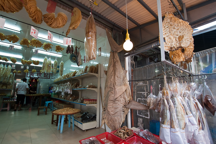 Tai O, Lantau Island, Hong Kong. Тай О, Лантау, Гонконг. Dried fish. Сушёная рыба.