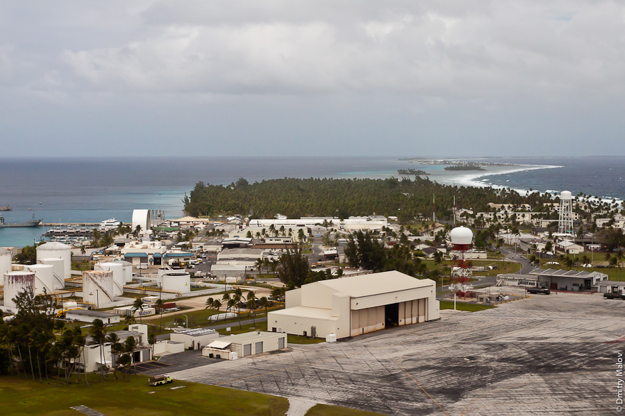 Атолл Кваджалейн, Маршалловы острова, военная авиабаза USAKA. Kwajalein Atoll, Marshall Islands, military air base USAKA
