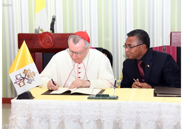 Государственный секретарь Ватикана кардинал Пьетро Паролин и подпишет двустороннее соглашение о сотрудничестве между Святейшим Престолом и Демократической Республикой Восточный Тимор