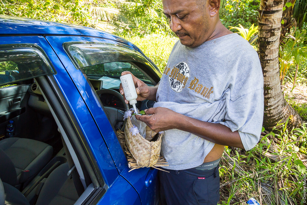 Потребление бетеля, остров Яп, Микронезия: известь