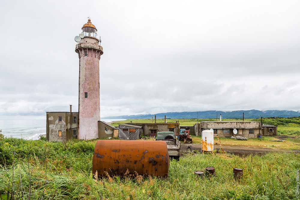 Японский маяк на мысе Слепиковского, Сахалин. A Japanese lighthouse at Cape Slepikovsky, Sakhalin, Russia