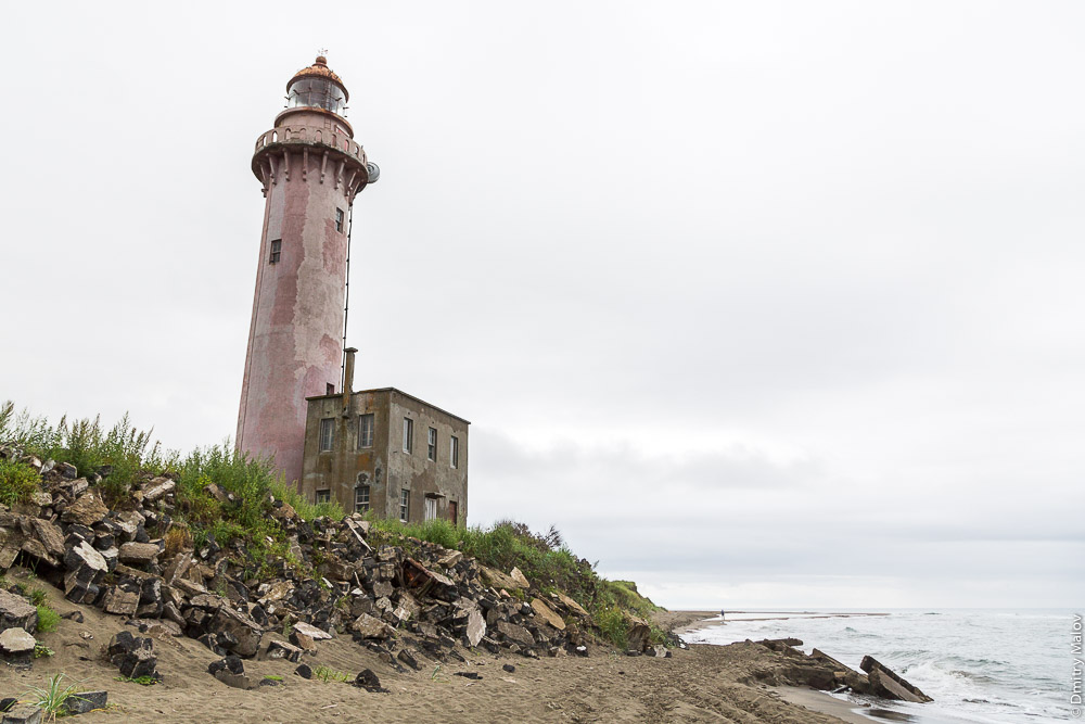 Японский маяк на мысе Слепиковского, Сахалин. A Japanese lighthouse at Cape Slepikovsky, Sakhalin, Russia