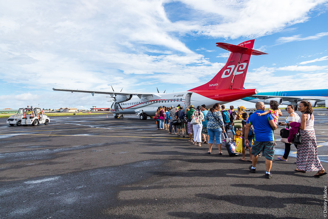 рейс VT935, ATR 72-600 F-ORVR "Tapuata" at Fa'a'ā Airport (IATA: PPT, ICAO: NTAA), the island of Tahiti, French Polynesia