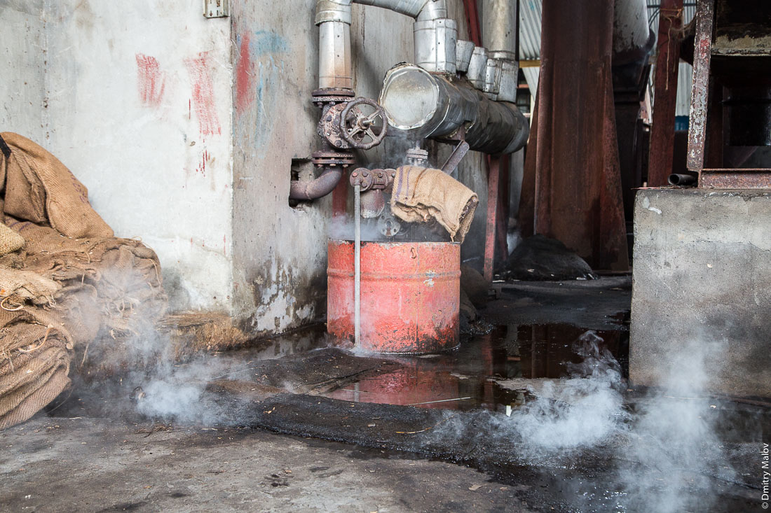 Завод по перегонке специй в масло, остров Пемба, Занзибар, Танзания. Pemba essential oil Distillery (PEOD), Pemba island, Zanzibar, Tanzania