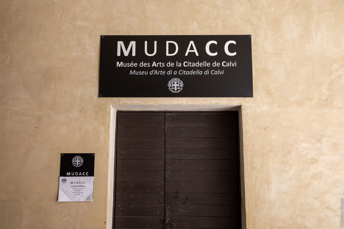 MUDACC - Calvi Citadel Modern Arts Museum. Musée des Arts de la Citadelle de Calvi