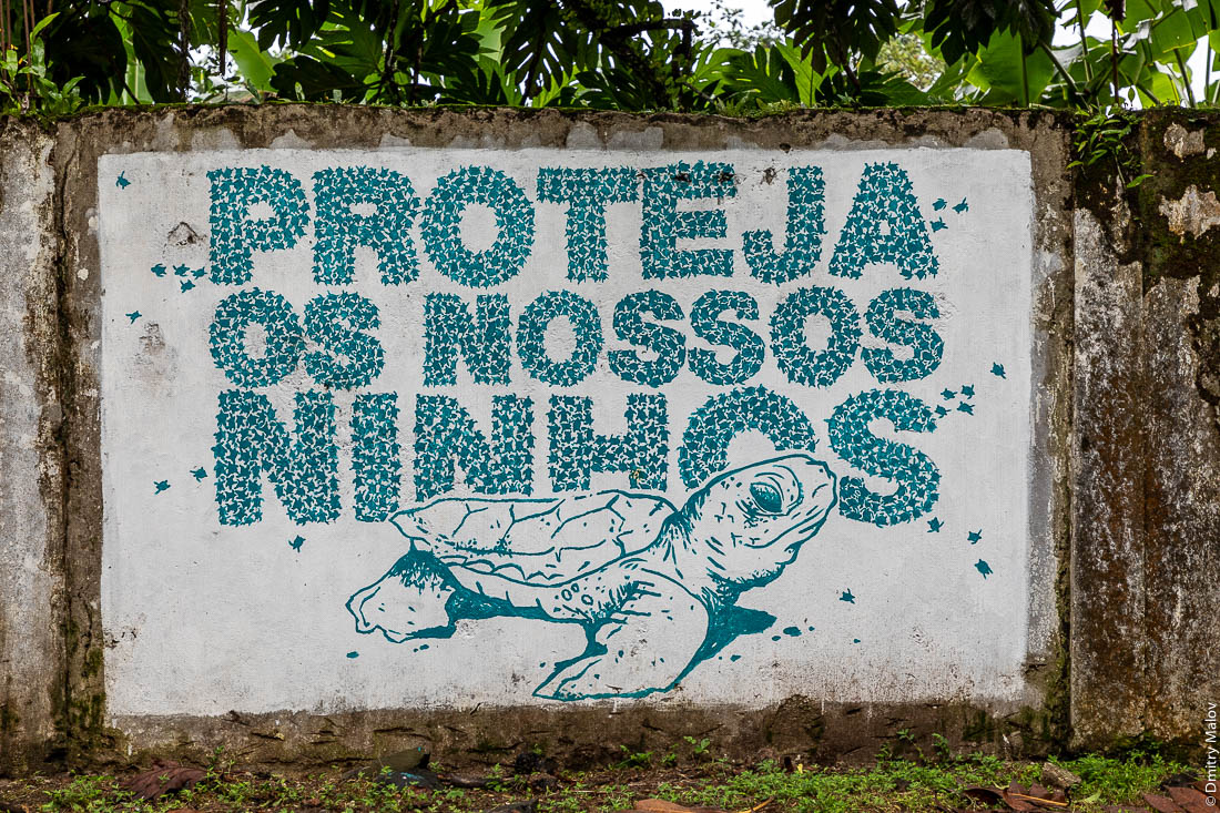 Proteja os nossos ninhos, социальная реклама в защиту черепах, Сан-Томе и Принсипи, Африка