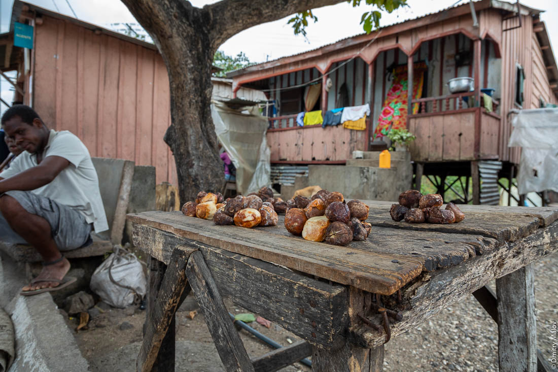Уличный продавец кокосов, Сан-Томе и Принсипи, Африка